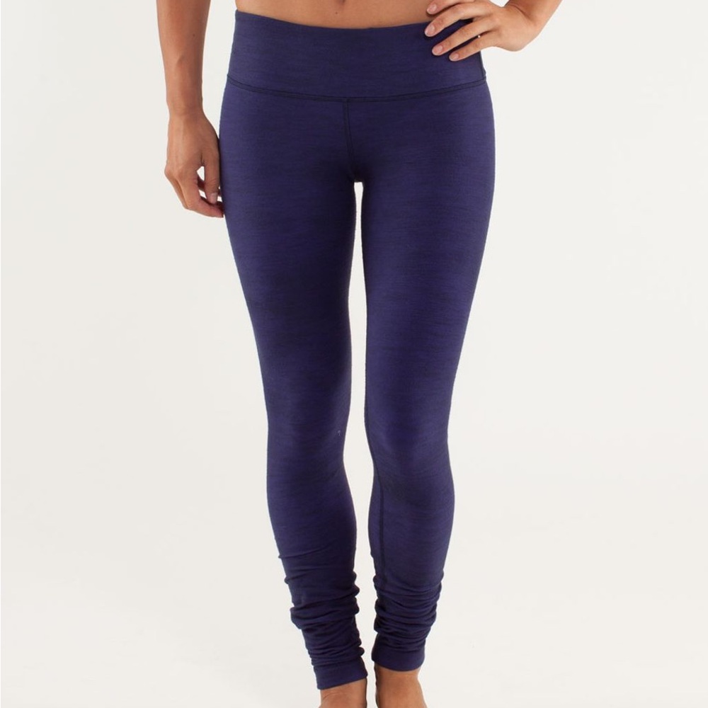 lululemon Indigo Denim Wunder Under Pant size 6